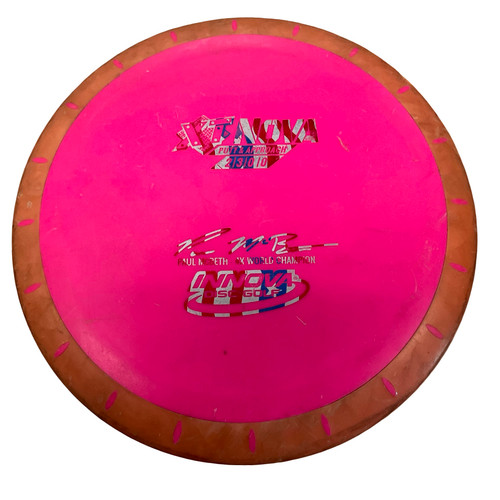 Vist Large View of Product Image Which is Used Innova XT NOVA Disc Golf Putter Pink