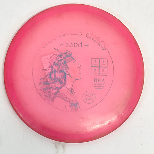 Vist Large View of Product Image Which is Used Westside VIP BARD Disc Golf Mid Range Neon Pink 178g