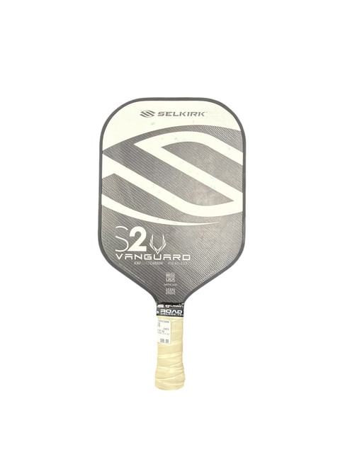 Vist Large View of Product Image Which is Used Selkirk VANGUARD 2.0 S2 Pickleball Racquet Black