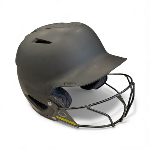 Vist Large View of Product Image Which is Used Evoshield BATTING HELMET Batting Helmet w/Mask Black SM