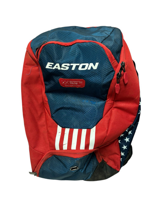 Vist Large View of Product Image Which is Used Easton DUGOUT Baseball & Softball Backpack White/Red/Navy