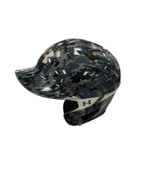 Vist Large View of Product Image Which is Used Under Armour HELMET Batting Helmet No Mask Grey SM