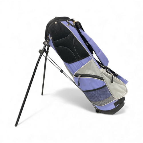 Vist Large View of Product Image Which is Used Precise BAG Jr Stand Bag Black And Purple