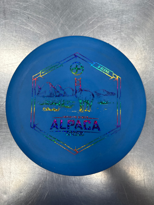 Vist Large View of Product Image Which is Used Infinite Discs ALPACA D-BLEND Disc Golf Putter Royal Blue
