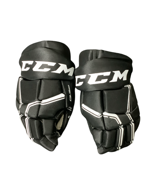 Vist Large View of Product Image Which is Used CCM QLT 250 Senior Gloves Black 13"