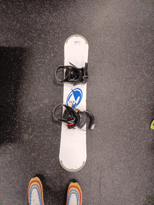 Vist Large View of Product Image Which is Used Snowjam Boys Board/Binding White 118 cm