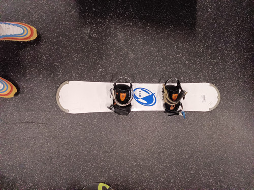 Vist Large View of Product Image Which is Used Snowjam Boys Board/Binding White 118 cm