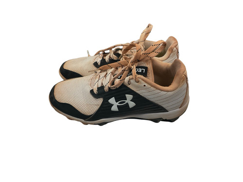 Vist Large View of Product Image Which is Used Under Armour 3023449-100 BB/SB Cleats White Junior 04.5