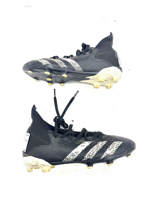 Vist Large View of Product Image Which is Used Adidas Soccer Cleats Black Youth 13.5