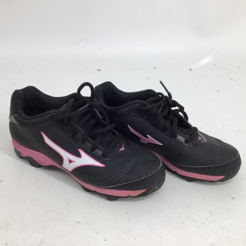 Vist Large View of Product Image Which is Used Mizuno SPIKE FINCH FRANCHISE JR 1.5 SB CLEATS BB/SB Cleats Black Junior 01.5