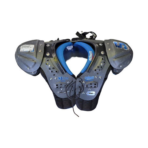 Vist Large View of Product Image Which is Used Schutt SI770 YOUTH PADS FB Shoulder Pads Black SM