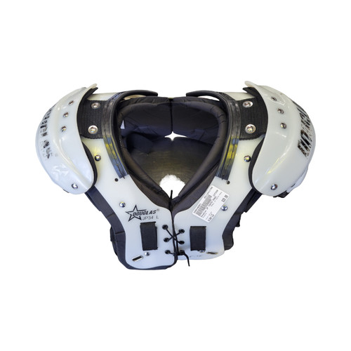 Vist Large View of Product Image Which is Used Douglas JP YOUTH PADS FB Shoulder Pads White LG