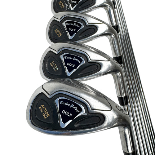 Vist Large View of Product Image Which is Used TURBO POWER Men's RH Iron Set 3I-SW Steel Shaft