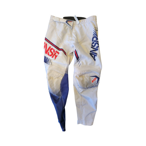 Vist Large View of Product Image Which is Used ANSR SIZE 28 MOTO PANTS Youth Bottom White Youth