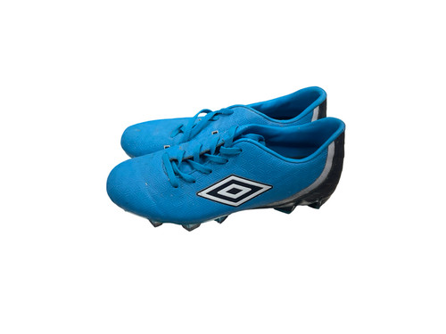 Vist Large View of Product Image Which is Used Umbro Soccer Cleats Royal Blue Senior 9
