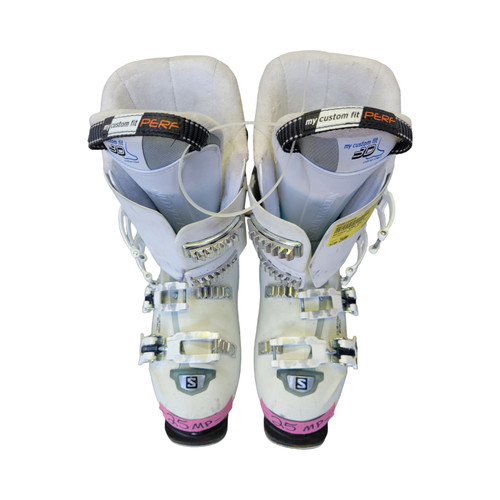 Vist Large View of Product Image Which is Used Salomon XPRO W90 BOOTS 25MP Womens DH Ski Boot White 250 MP - M07 - W08