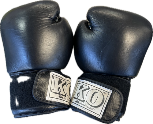 Vist Large View of Product Image Which is Used Boxing Gloves Black Senior