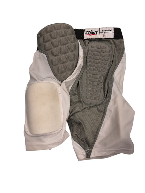 Vist Large View of Product Image Which is Used Schutt Youth FB Integrated Pants White MD