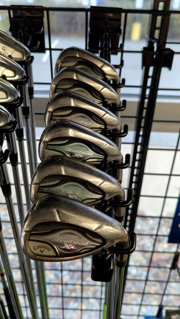 Vist Large View of Product Image Which is Used Callaway STEELHEAD XR Mens Iron Set RH 6I-GW/AW
