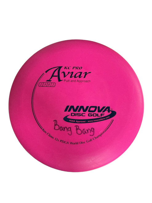 Vist Large View of Product Image Which is Used Innova AVAIR PUTTER Disc Golf Putter Pink