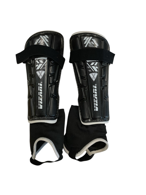 Vist Large View of Product Image Which is Used Vizari Soccer Shin Guards Adult Black SM