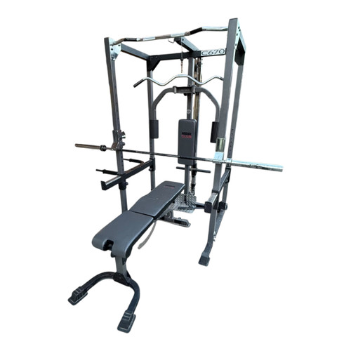 Vist Large View of Product Image Which is Used Weider C670 Smith Cage Bench
