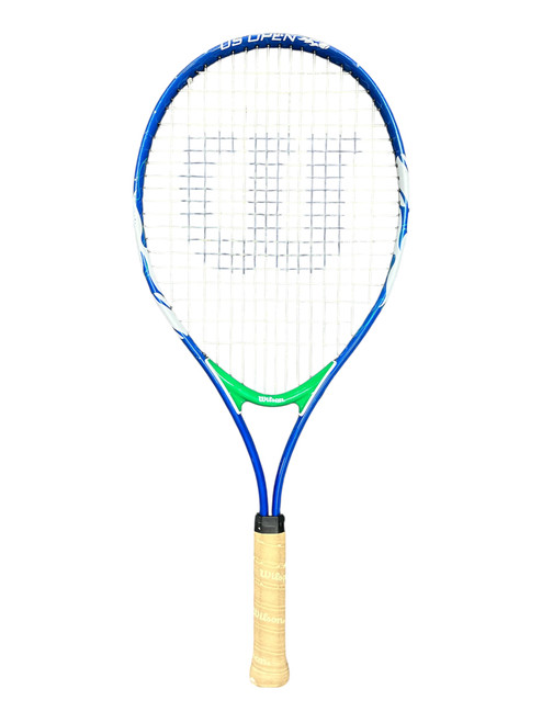 Vist Large View of Product Image Which is Used Wilson US OPEN 25 Junior Tennis Racquet Royal Blue 25"