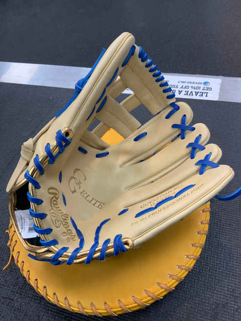 Vist Large View of Product Image Which is Used Rawlings GGE1275HCRG BB/SB Glove RH Throw Brown 12 3/4"