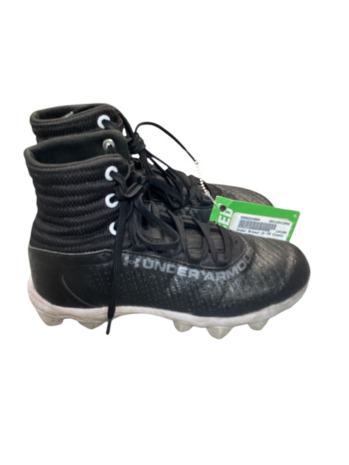 Vist Large View of Product Image Which is Used Under Armour Jr FB Cleats Black Junior 03.5