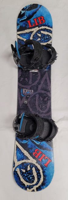 Vist Large View of Product Image Which is Used Lib Tech BANANA BTW BLASTER Boys Board/Binding Royal Blue 115 cm