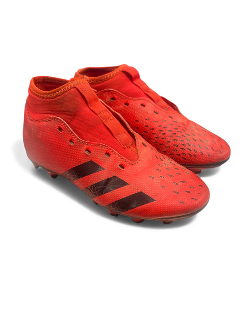 Vist Large View of Product Image Which is Used Adidas Soccer Cleats Red Junior 02