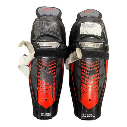Vist Large View of Product Image Which is Used Bauer LIL SPORT Youth Shin Guards None 9"