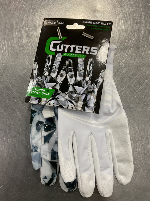 Vist Large View of Product Image Which is Used Cutters SUPER STICKY ADULT FB Gloves White MD