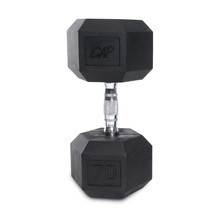 Vist Large View of Product Image Which is New 55LB RUBBER DUMBBELL