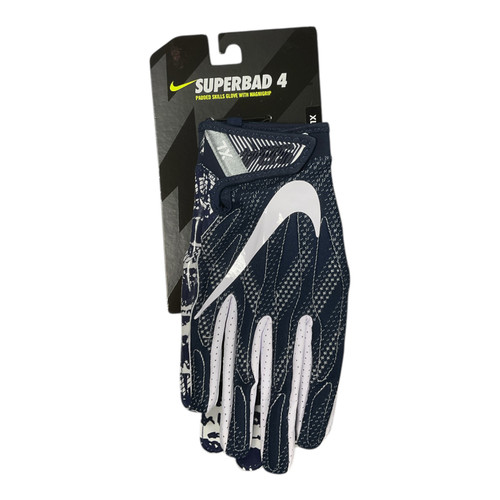 Vist Large View of Product Image Which is Used Nike RECEIVER GLOVES FB Gloves Navy Blue XL