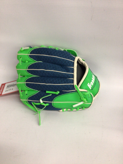 Vist Large View of Product Image Which is Used Franklin MESH TEK BB/SB Glove RH Throw Green 9 1/2"