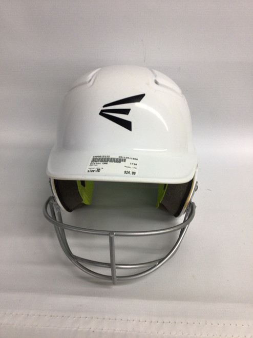 Vist Large View of Product Image Which is Used Easton UNK Batting Helmet w/Mask White MD