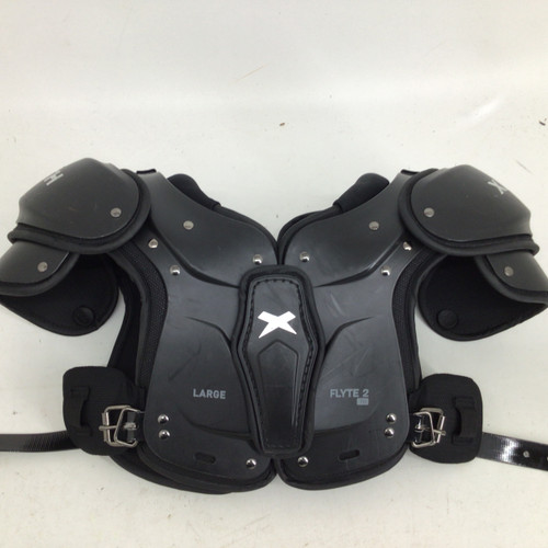 Vist Large View of Product Image Which is Used Xenith FLYTE 2 TD YOUTH LARGE SHOULDER PADS FB Shoulder Pads Black LG