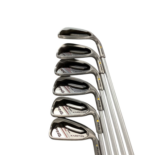 Vist Large View of Product Image Which is Used Ping KARSTEN YELLOW DOT Mens Iron Set RH 6I-SW