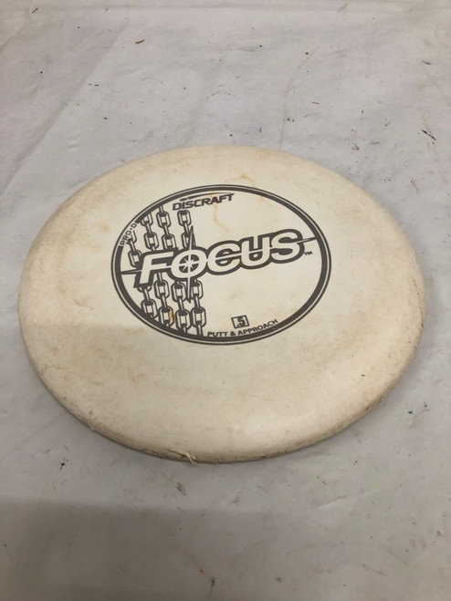 Vist Large View of Product Image Which is Used Discraft FOCUS Disc Golf Putter White 172g