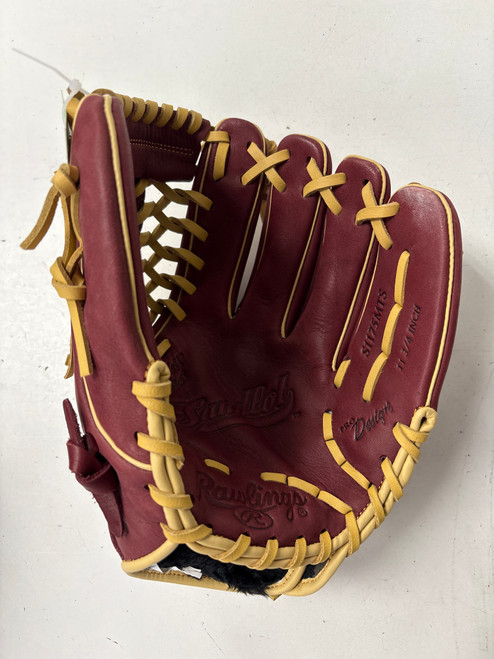 Vist Large View of Product Image Which is Used Rawlings SANDLOT S1175MTS BB/SB Glove RH Throw Maroon 11 3/4"
