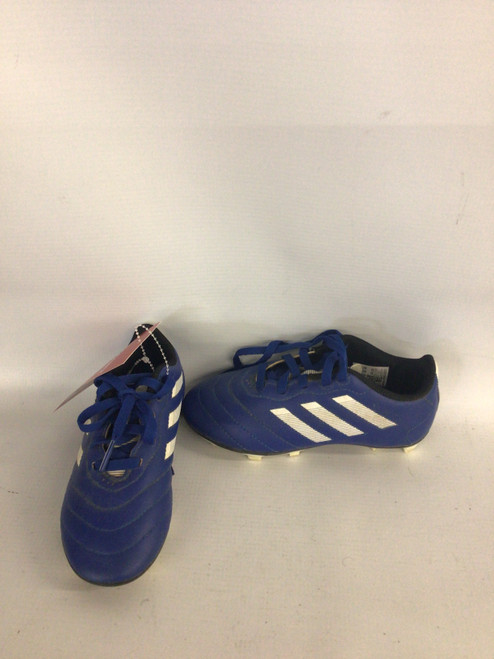Vist Large View of Product Image Which is Used Adidas Soccer Cleats Royal Blue Youth 12.0