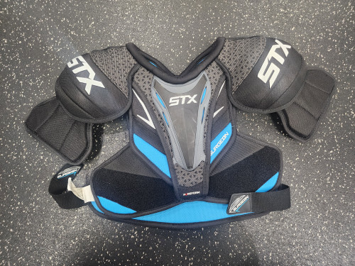 Vist Large View of Product Image Which is Used STX SURGEON RX 3.1 Junior Shoulder Pads LG