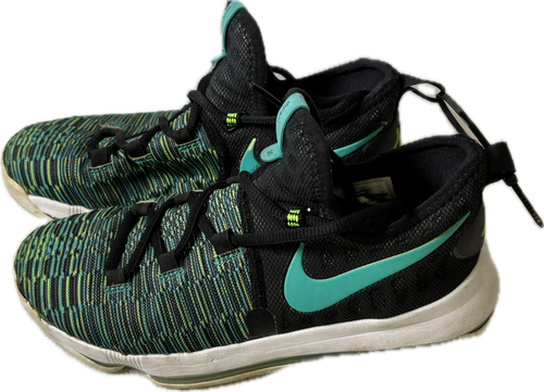 Vist Large View of Product Image Which is Used Nike KD9 BIRDS OF PARADISE Basketball Shoes Y Teal Junior 05.5