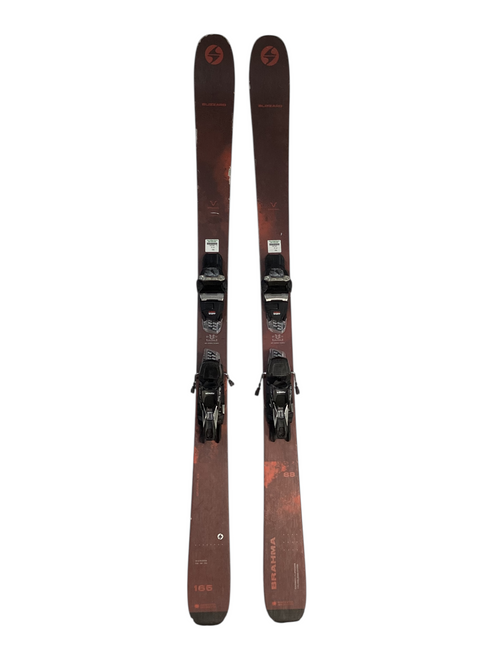 Vist Large View of Product Image Which is Used Blizzard BRAHMA Mens DH Ski/Binding Maroon 165 cm