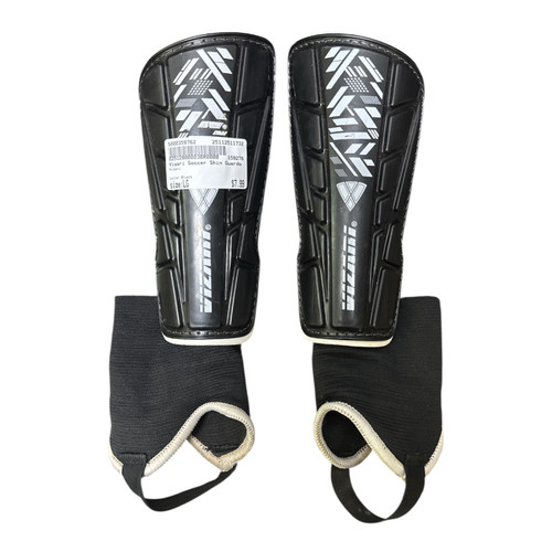 Vist Large View of Product Image Which is Used Vizari Soccer Shin Guards Junior Black LG
