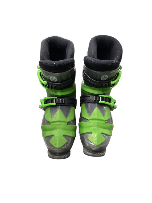 Vist Large View of Product Image Which is Used Elan UFLEX Boys Downhill Ski Boot Green 225 MP - J04.5 - W5.5