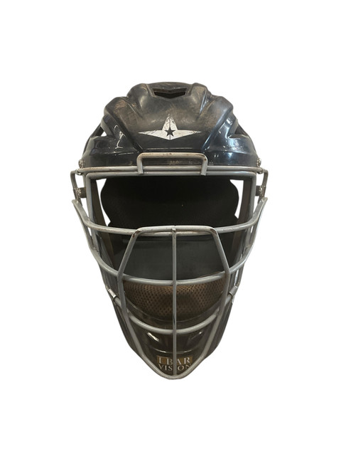 Vist Large View of Product Image Which is Used All Star NAVY CATCHERS HELMET Catchers Helmet w/Mask Navy Blue LG