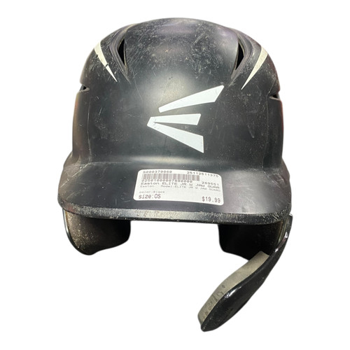 Vist Large View of Product Image Which is Used Easton ELITE JR W JAW GUARD Batting Helmet w/Mask Black One Size
