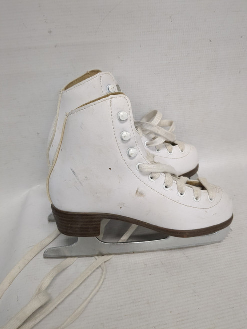 Vist Large View of Product Image Which is Used Riedell FIGURE SKATES Girls Figure Skate White Youth 13.0